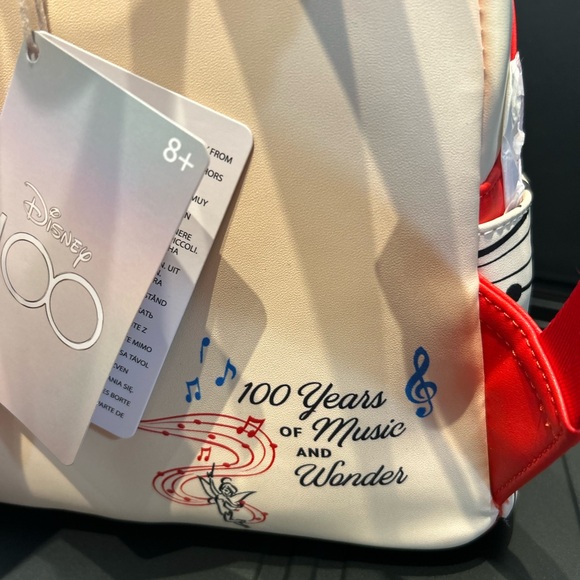New Loungefly Disney 100 Years Of Music & Wonder Mickey Mouse Mini Backpack - Picture 9 of 9